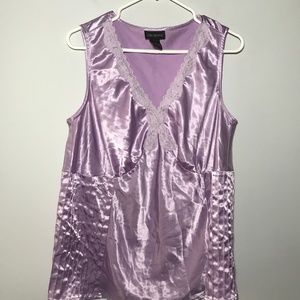 Lane Bryant Lavender Sleeveless Blouse Size 16